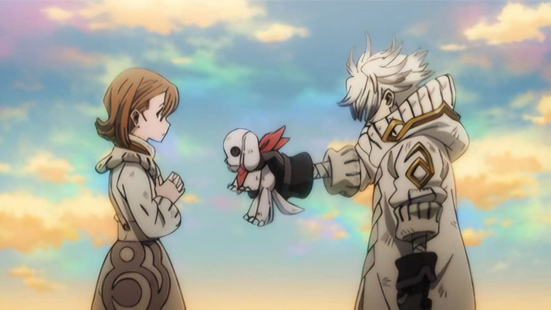 Rudo gives the toy to Chiwa (Image via Bones Film)